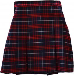 Plaid Skirt, Navy /Red